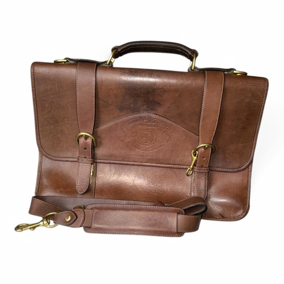Ghurka No 95 Counselor Walnut Leather Briefcase - Picture 1 of 13